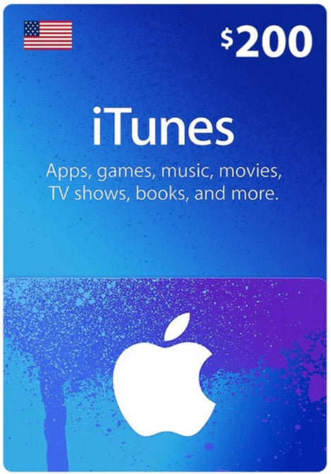 iTunes Gift картичка $200 - Игри и Музика на Apple