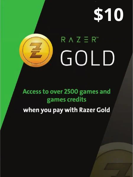 Купи Razer Gold Gift Картичка $10 | Брзо и Безбедно Надополнување