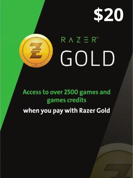 Купи Razer Gold Gift Картичка $20 | Брзо и Сигурно